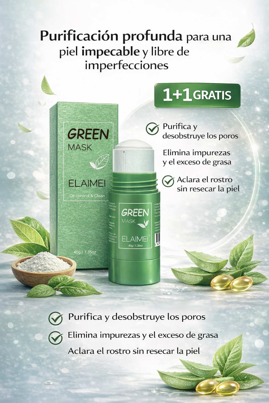 Luce una piel limpia, lisa y radiante sin maquillaje en tiempo récord